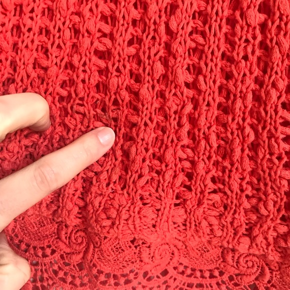 ANTHROPOLOGIE Scallop Lace Hem Knit Sweater - Picture 7 of 7